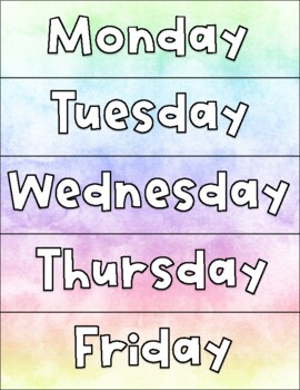 Visual Schedule with Pictures by The Bubbly Teacher | TPT