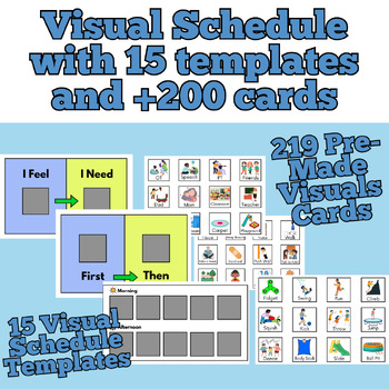 Printable Visual Schedule with over 200+ images and 10+ different ...
