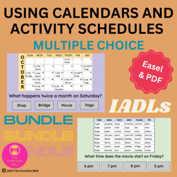 Preview of Visual Schedules BUNDLE - Calendars - Activity Schedules - Adult Memory - Adult