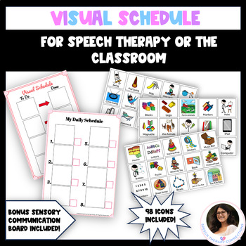 Preview of Visual Schedules For Speech Therapy