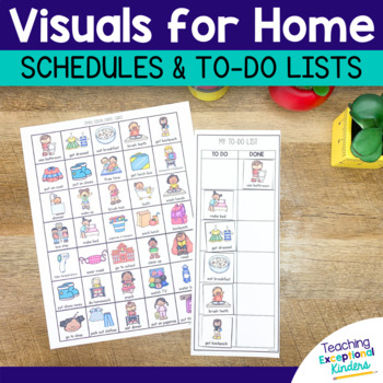 Preview of Visual Schedules for Home