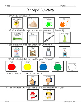 Visual Sensory Recipes for Special Education by Breezy Special Ed