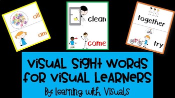 Preview of Visual Sight Words for Visual Learners featuring SmartySymbols