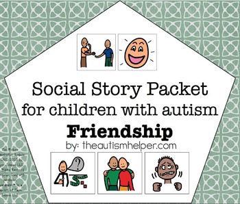 Preview of Visual Social Story Packet for Children with Autism: Friendship Set