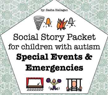 Preview of Visual Social Story Packet for Children with Autism: Special Event & Emergency