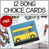 Free Circle Time Songs Choice Cards - Great for Circle Tim
