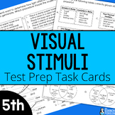 5th Grade STAAR Visuals Science Test Prep Task Cards + Dig