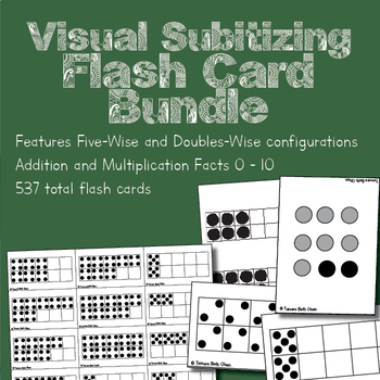 Preview of Visual Subitizing Flash Card Bundle!