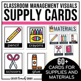 Visual Supply Cards | Editable Supplies & Materials | Clas