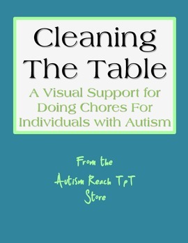 Preview of Visual Support for Chores – Cleaning the Table