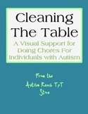 Visual Support for Chores – Cleaning the Table