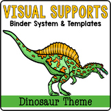 Visual Supports - Printable, Binder System - DINOSAURS THEME