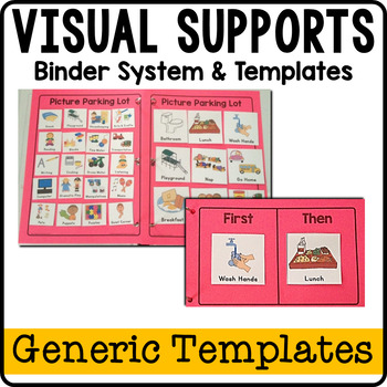 Preview of Visual Supports - Printable, Binder System - GENERIC TEMPLATES