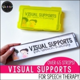 Visual Supports Strips for Speech Therapy | Categories Lan