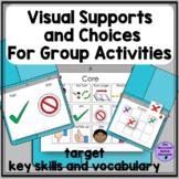 Visual Supports and Response Choices Group Activities Auti