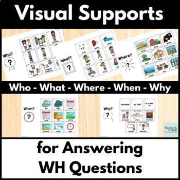 Preview of Visual Supports for Answering Wh Questions in Speech & Language Therapy