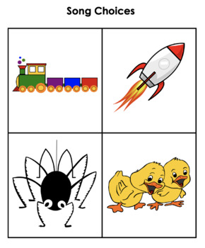 Preview of Visual Supports for Songs | Toddlers, Preschool, Special Education, AAC