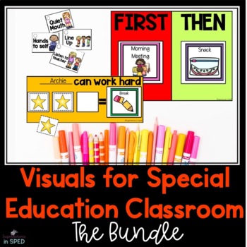 Preview of Visual Supports for Special Education: schedules, visuals, & behavioral aides
