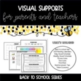 Visual Supports for Teachers and Parents | Back to School Series