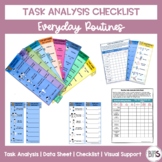 Visual Task Analysis Checklists and Data Sheets | Everyday