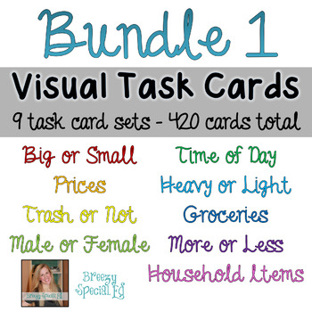 Preview of Visual Task Card *BUNDLE* for special education - set 1