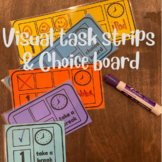 Visual Task Strips for Special Education Students with motivators