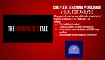 Preview of Visual Text Study - The Handmaid's Tale S1: COMPLETE LEARNING WORKBOOK