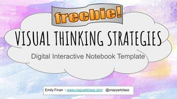 Preview of Visual Thinking Strategies Digital Interactive Notebook Template for Google 