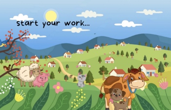 Preview of Visual Timer: A Day on the Farm - Energizing Morning Bossa Nova Version