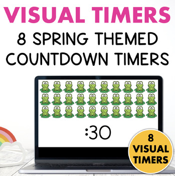 Preview of Visual Countdown Timers Slides SPRING Classroom Management
