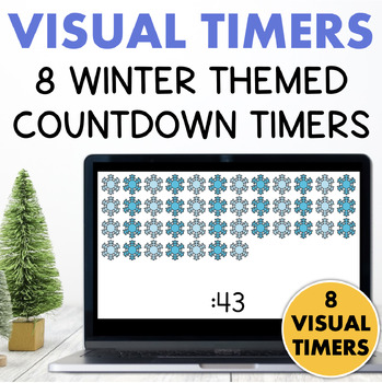Preview of Visual Countdown Timers Slides WINTER Classroom Management