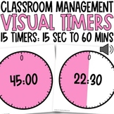 Visual Timers for Time Management PINK | Classroom Managem