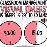 Visual Timers for Time Management RED | Classroom Manageme