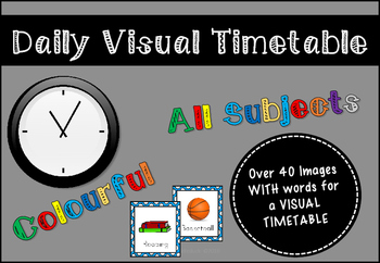 Preview of Daily Visual Timetable