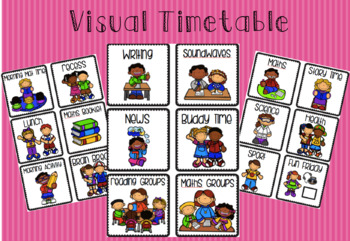 Visual Timetable by Pastel In Primary | TPT