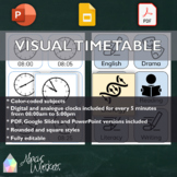 Visual Timetable | Analogue & Digital Clocks | Editable an