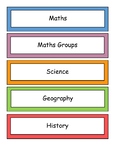 Visual Timetable Cards