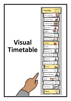Preview of Editable Visual Timetable / Daily Schedule