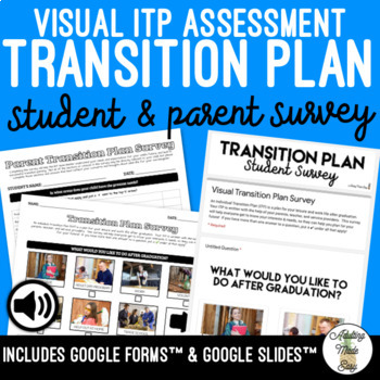 Preview of Visual Transition Plan (ITP) Student & Parent Survey