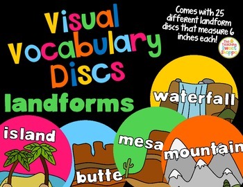 Preview of Visual Vocabulary Discs - Landforms