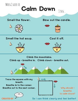 Calm Down Choice Chart in Illustrator, Portable Documents - Download