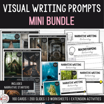 Preview of Visual Writing Prompt Mini Bundle Discovery Mystery Adventure & Exploration Sets