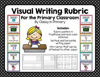 Preview of Visual Writing Rubric for the Primary Classroom