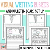 Visual Writing Rubrics | 3 Genres | Bulletin Board Set-Up