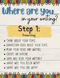 Visual Writing Tracker Clip Chart | 5 Step by Step Writing