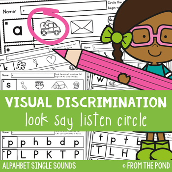 visual discrimination worksheets teaching resources tpt