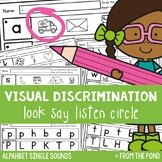 Alphabet - Visual Discrimination Worksheets - Look, Say, L