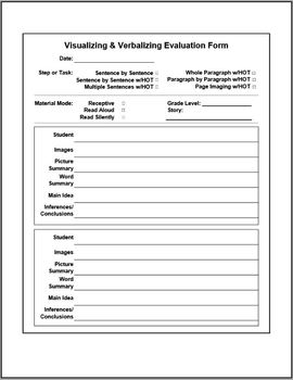Preview of Visual and Verbalize: Student Evaluation Form -- Editable