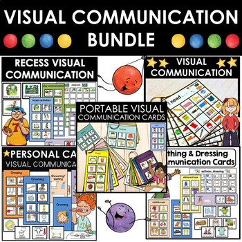 Preview of Visual communication supports BUNDLE | Picture icons for AAC ESL ESOL AND MLL