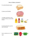 Visual recipe - sandwiches